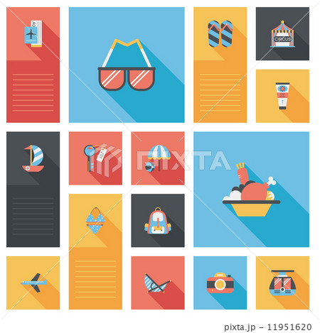 traveling flat ui background,eps10 11951620