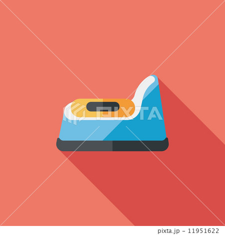 baby potty flat icon with long shadow,eps10 11951622
