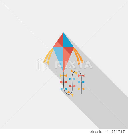 kite flat icon with long shadow,eps10 11951717