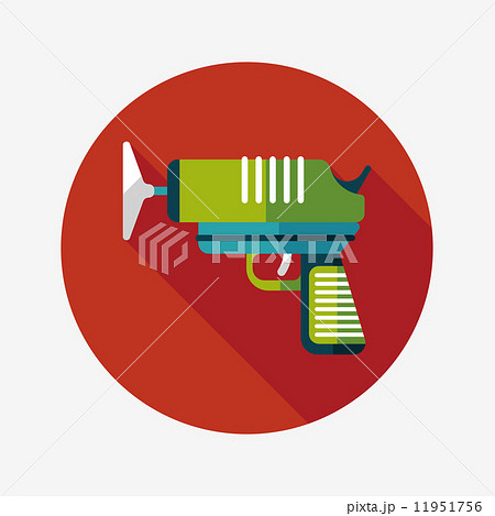 toy gun flat icon with long shadow,eps10 11951756
