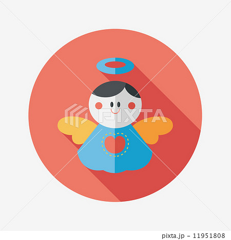 angel flat icon with long shadow,eps 10 11951808