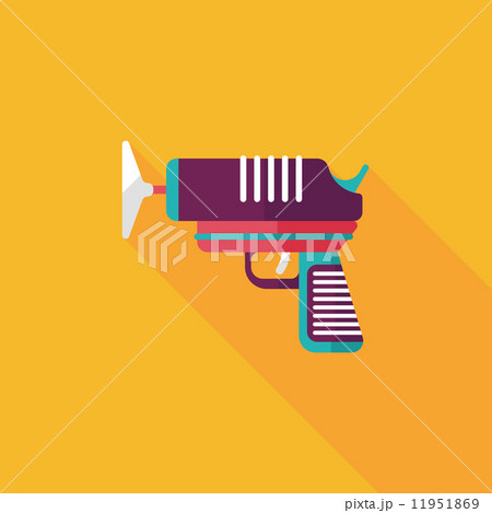 toy gun flat icon with long shadow,eps10 11951869