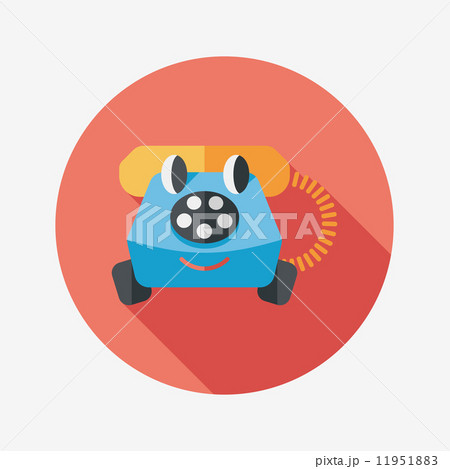 toy phone flat icon with long shadow,eps10 toy phone flat icon with long shadow,eps10 11951883