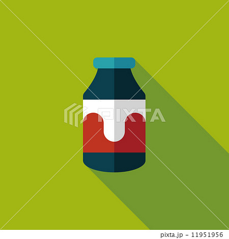 milk flat icon with long shadow,eps10 milk flat icon with long shadow,eps10 11951956