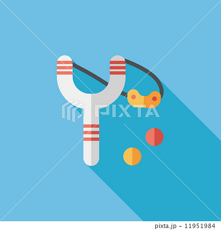 slingshot flat icon with long shadow,eps10 slingshot flat icon with long shadow,eps10 11951984