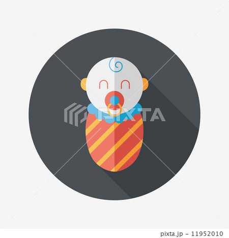 baby flat icon with long shadow 11952010