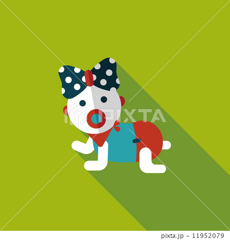 baby rattle flat icon with long shadow,eps10 baby rattle flat icon with long shadow,eps10 11952079