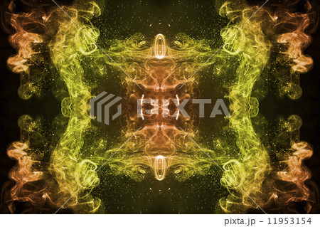 colorful smoke of Joss stick 11953154