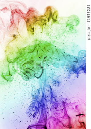 colorful smoke of Joss stick 11953281