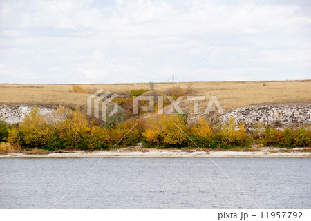 Coastline of the river Don. Russia. 11957792