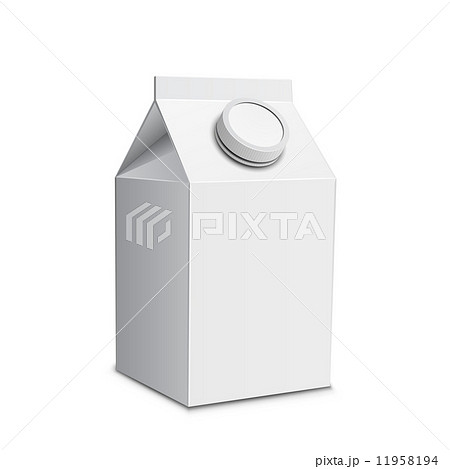 Milk carton with screw cap 11958194