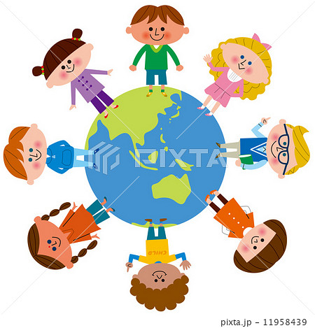 地球と世界の子供たち のイラスト素材 11958439 Pixta