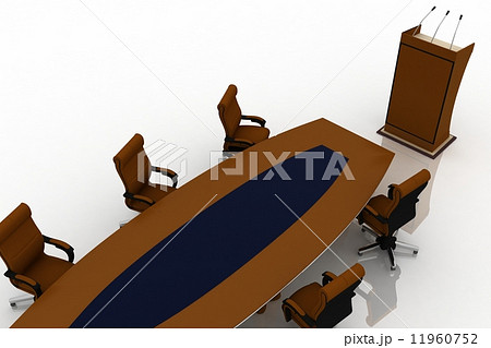 Conference Table with empty chairs for modern office. Conference Table with empty chairs for modern office. 11960752