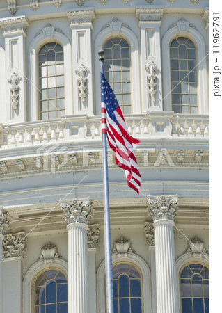 Washington DC Capital on deep blue sky background 11962791