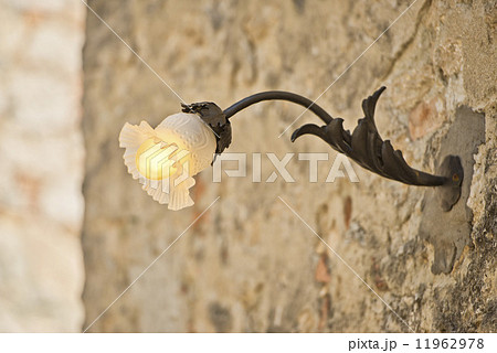 street lamp in medieval italian village street lamp in medieval italian village 11962978