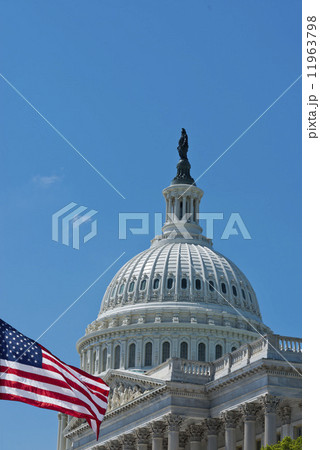 Washington DC Capital on deep blue sky background 11963798