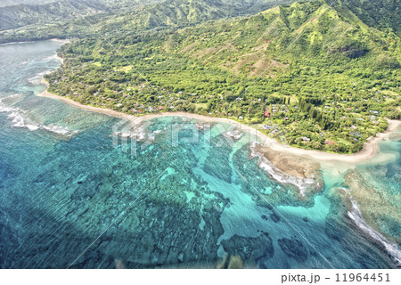 kauai napali coast aerial view 11964451