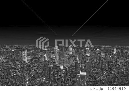 New York night view panorama cityscape 11964919