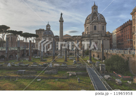 Rome antique market place near imperial forums Rome antique market place near imperial forums 11965958