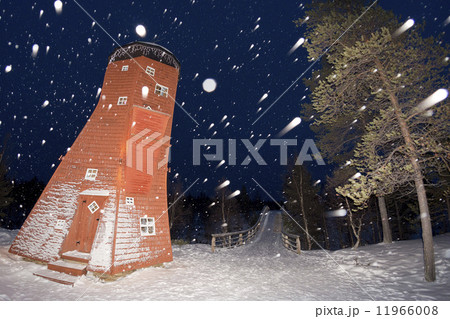 Lapland Elf Tower while snowing 11966008