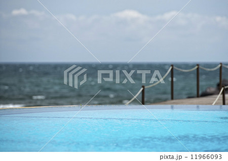 pool in tropical beach 11966093