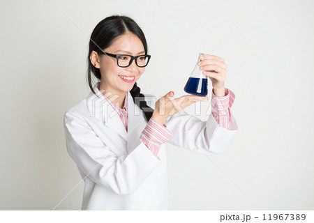 Asian female biochemistry student Asian female biochemistry student 11967389