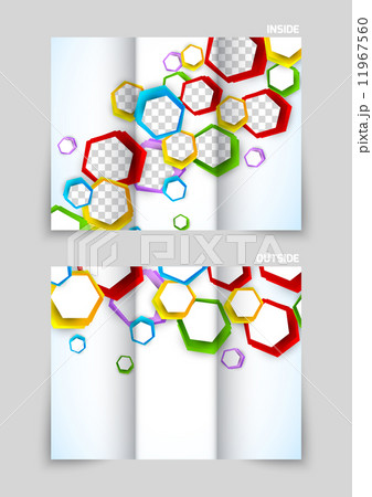 Tri-fold brochure template design 11967560