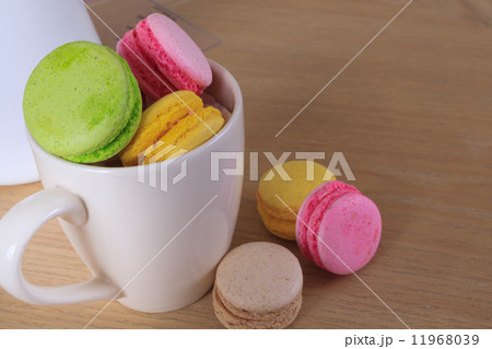 traditional french colorful sweet Macaron in cup traditional french colorful sweet Macaron in cup 11968039