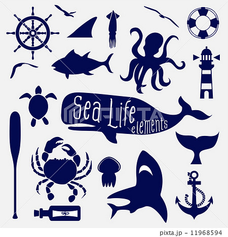 sea life element,icon set 11968594