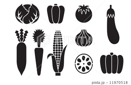 vegetables icons set vegetables icons set 11970518