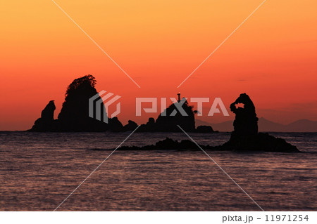 田子海岸夕景 11971254