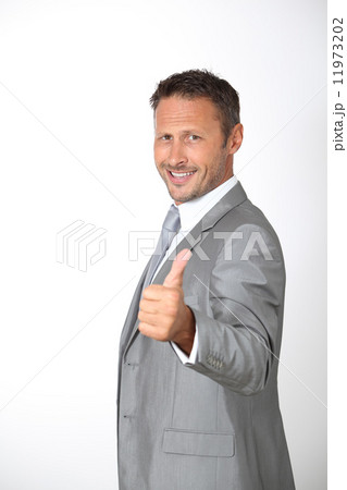 Businessman in grey suit 11973202