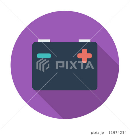 Battery flat icon. Battery flat icon. 11974254