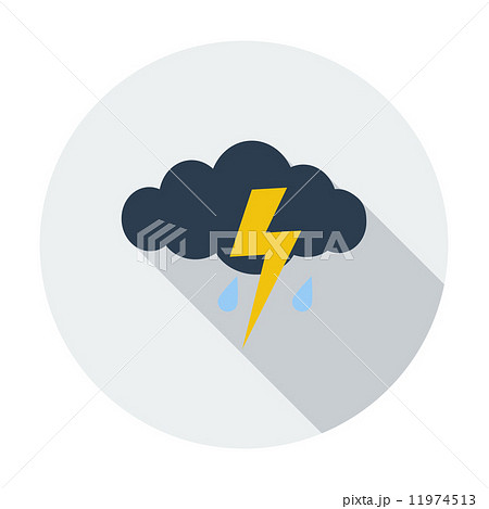 Storm flat icon. Storm flat icon. 11974513