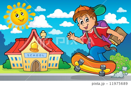 Image with school boy theme 2 11975689