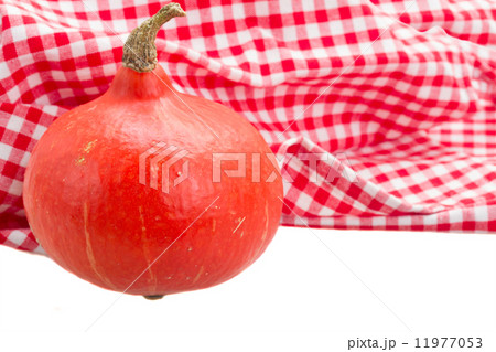 raw pumpkin with napkin raw pumpkin with napkin 11977053