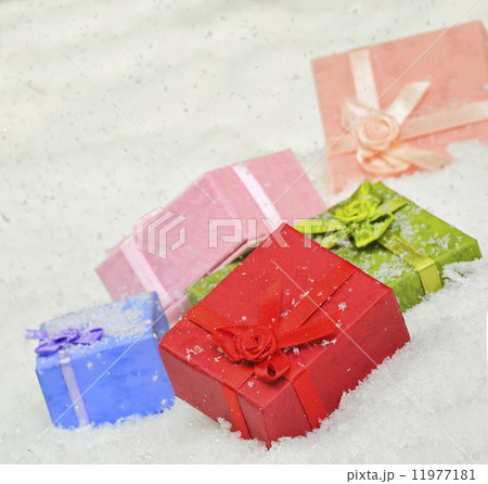 boxes in snow 11977181