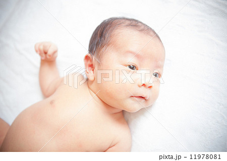生後27日目　新生児　赤ちゃん 11978081