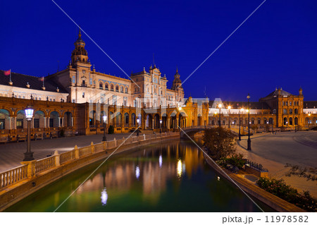 Palace at Spanish Square in Sevilla Spain 11978582