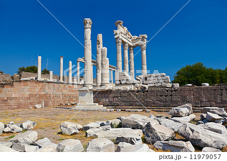 Temple of Trajan at Acropolis of Pergamon in Turkey Temple of Trajan at Acropolis of Pergamon in Turkey 11979057