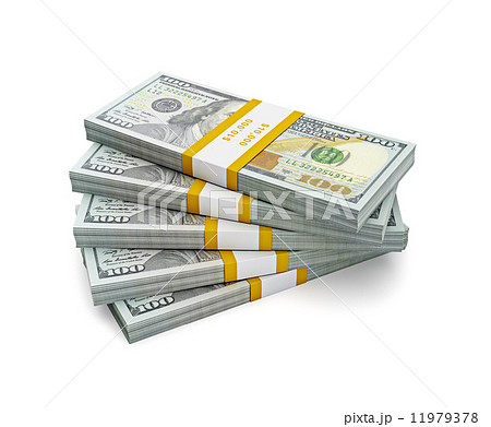 Stack of new US dollars 2013 edition bills Stack of new US dollars 2013 edition bills 11979378