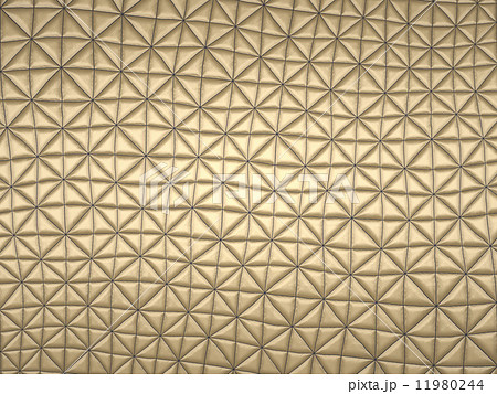 Beige fabric with triangle stitched pattern 11980244