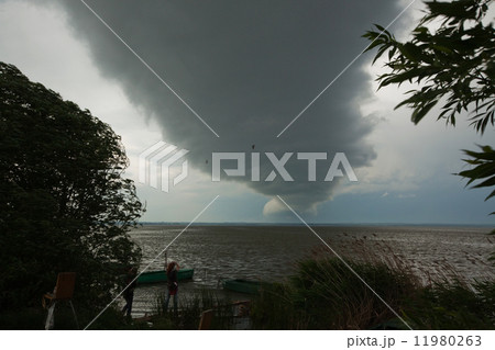 cloud like tornado in russian country 11980263