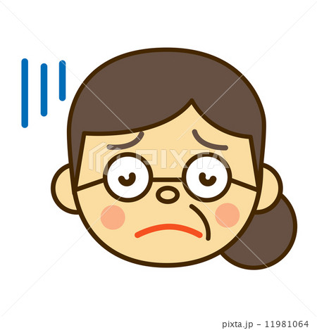 落ち込むおばあさん 11981064