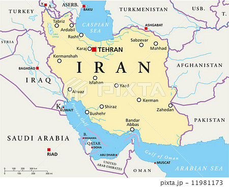 Iran Political Map 11981173