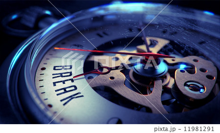 Break on Pocket Watch Face. 11981291