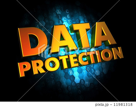 Data Protection - on Digital Background. Data Protection - on Digital Background. 11981318