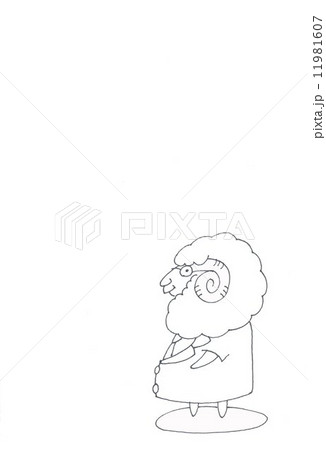 塗り絵 羊 塗り絵 羊 11981607