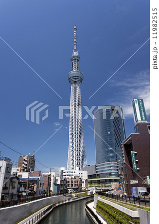 西十間橋から見た東京スカイツリー 西十間橋から見た東京スカイツリー 11982515