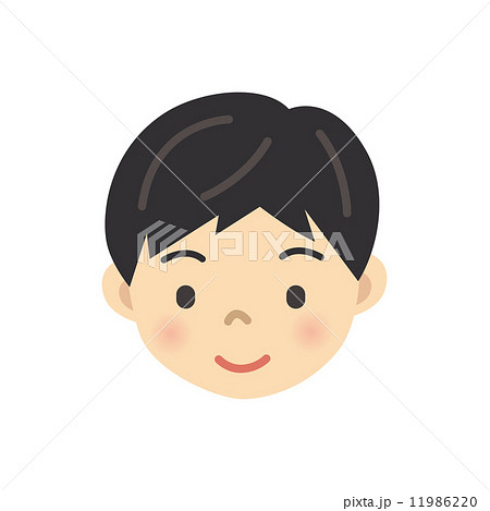 男の子 顔 可愛い アイコンのイラスト素材